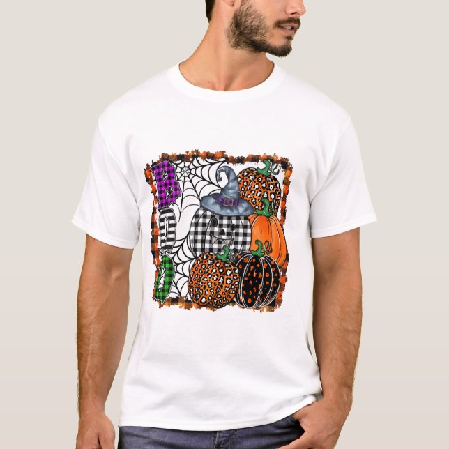 Halloween Boo          T Shirt (Framsida)