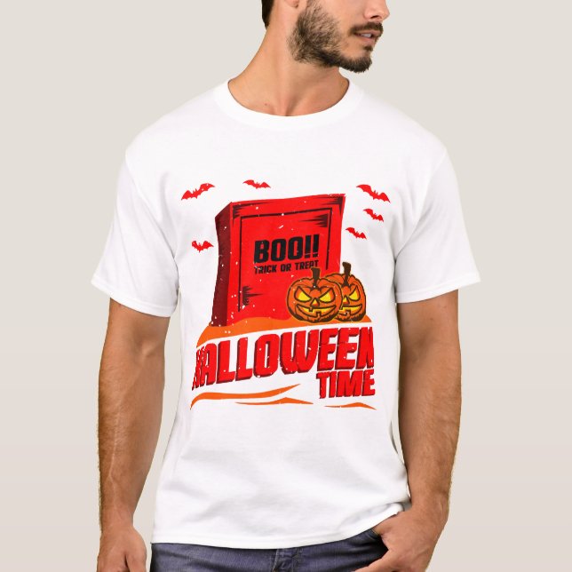 Halloween Boo T Shirt (Framsida)