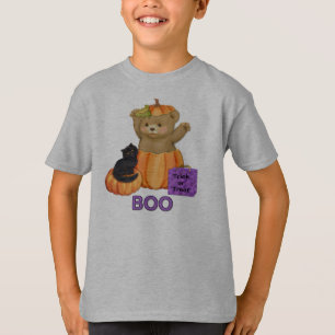 Halloween Boo Teddy T Shirt