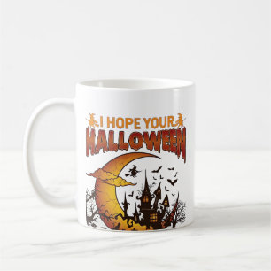 Halloween Boo Tiful Spökhus Halvmåne Ba Kaffemugg