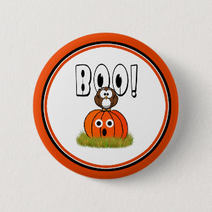 Halloween BOO till dig också! Knapp