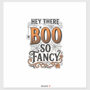 Halloween Boo Tröja Vintage Gravyr Skräck Slit Klistermärken