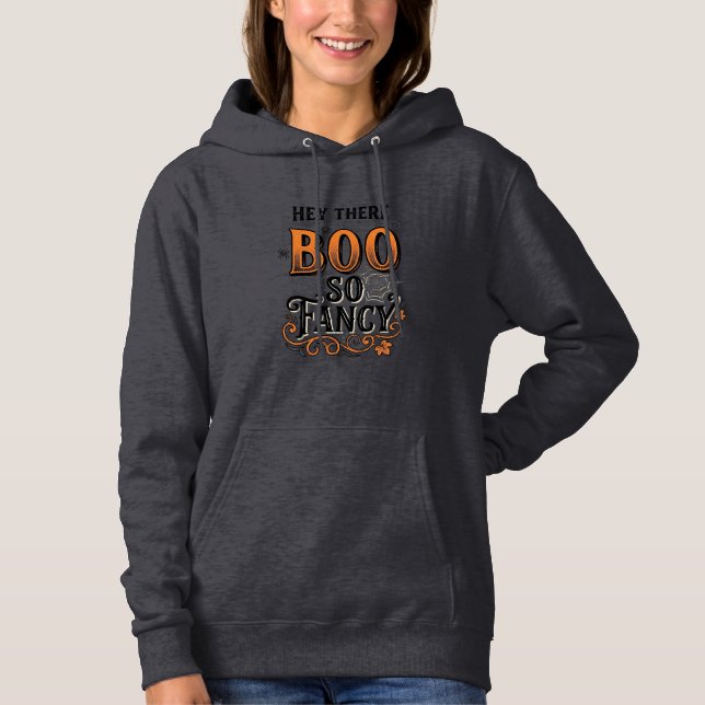 Halloween Boo Tröja Vintage Gravyr Skräck Slut  (Framsida)
