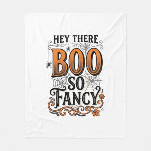 Halloween Boo Tröja Vintage Gravyr Skräck Slut Fleecefilt