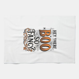 Halloween Boo Tröja Vintage Gravyr Skräck Slut  Kökshandduk