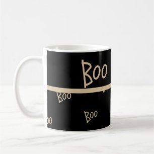 Halloween boo typography kaffemugg