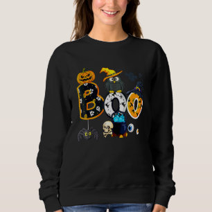 Halloween Boo Uggle Med Häxa Hatt Spindlar Pojkar T Shirt