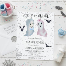 Halloween Boo-y and Ghoul Gender Reveal Ghosts