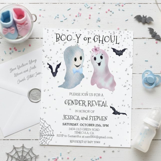 Halloween Boo-y and Ghoul Gender Reveal Ghosts (Skapare uppladdad)