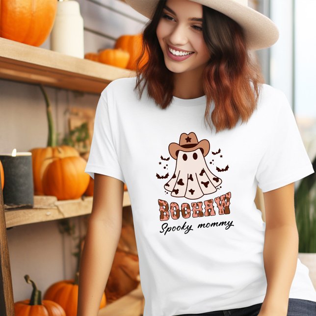 Halloween Boohaw Retro Groovy Western Ghost Spooky T Shirt (Halloween Boohaw Retro Groovy Western Ghost Spooky T-Shirt)