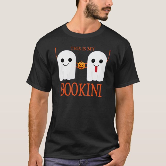 Halloween Bookini Ghost Bikini Boo T Shirt (Framsida)