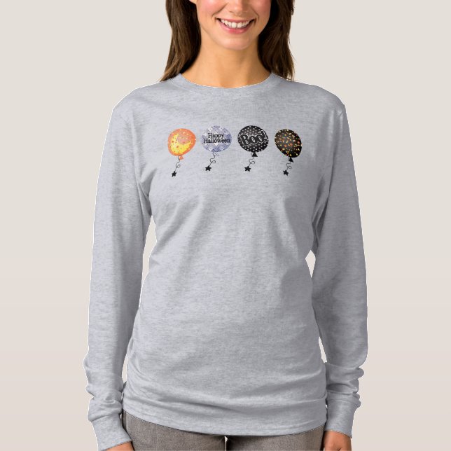Halloween BOOloons T Shirt (Framsida)
