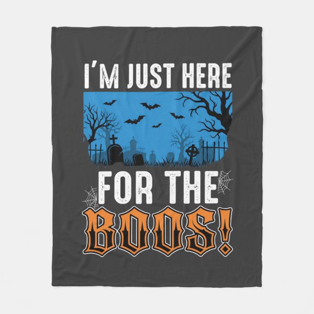 Halloween Boos Ghost Graveyard Vector Design_1 Fleecefilt (Framsidan)