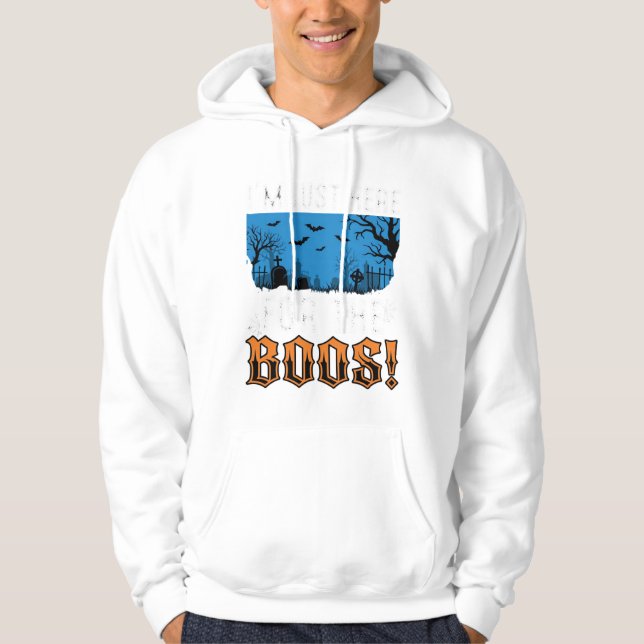 Halloween Boos Ghost Graveyard Vector Design_1 Hoodie (Framsida)