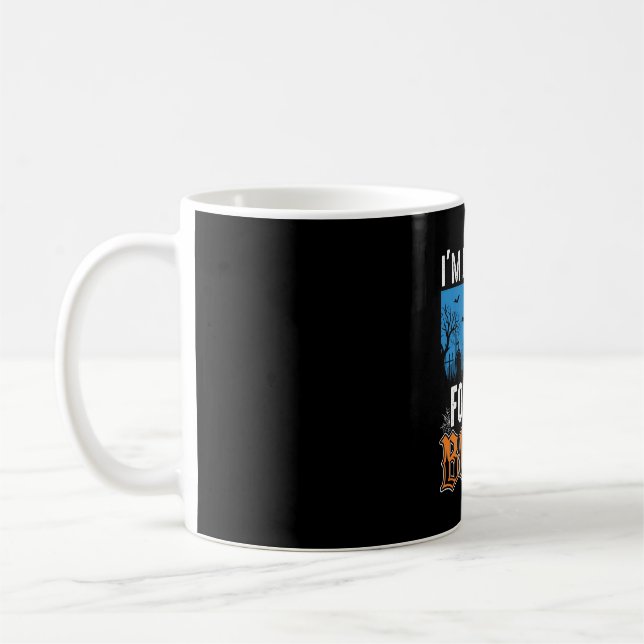 Halloween Boos Ghost Graveyard Vector Design_1 Kaffemugg (Vänster)