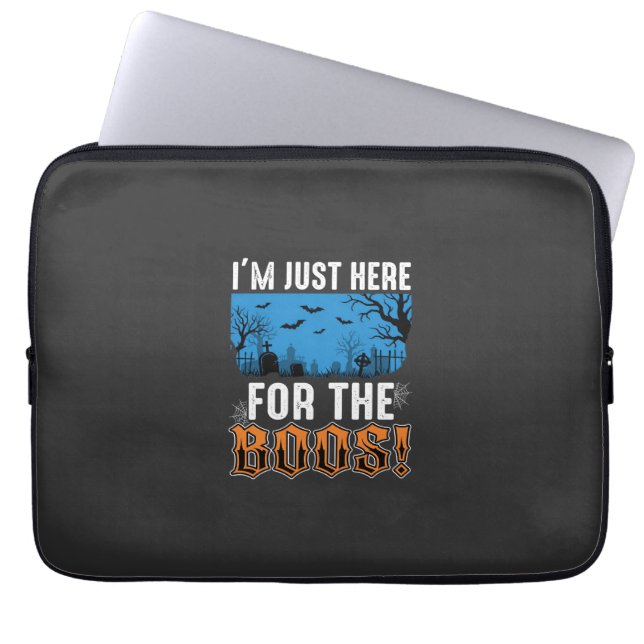 Halloween Boos Ghost Graveyard Vector Design_1 Laptop Fodral (Framsidan)