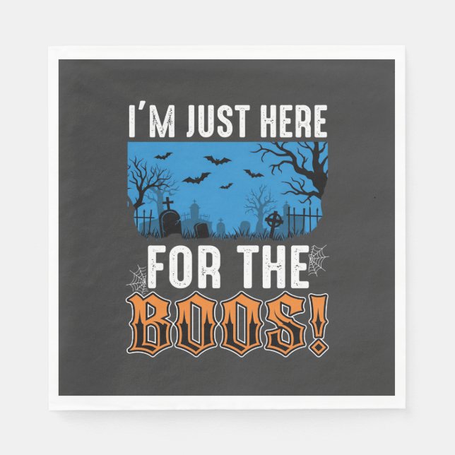 Halloween Boos Ghost Graveyard Vector Design_1 Pappersservett (Framsidan)