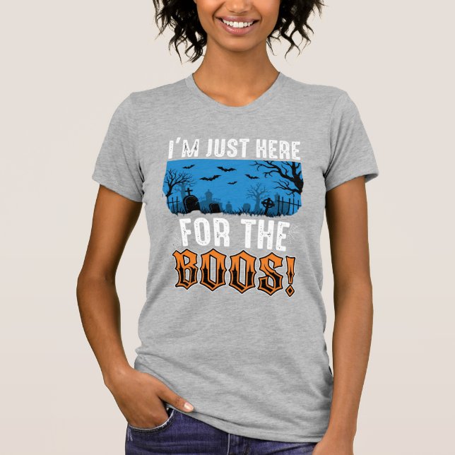 Halloween Boos Ghost Graveyard Vector Design_1 T Shirt (Framsida)