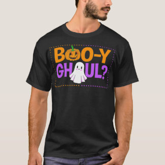 Halloween Booy Or Ghoul Gender Reveal T Shirt