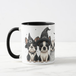 Halloween Boston Terrier Hundar Mugg