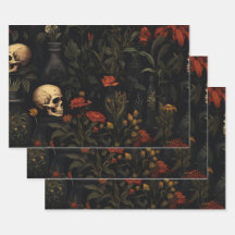 Halloween Botanical mönster