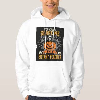Halloween Botanik Lärare Skelett Pumpa Design Hoodie