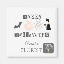 Halloween Boutique Blomsterbutik Varumärkesidentit