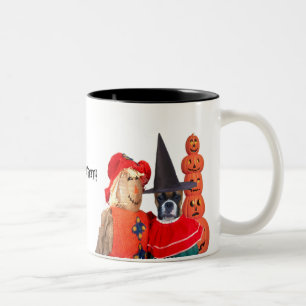 Halloween boxaremugg Två-Tonad mugg