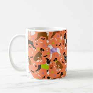 Halloween Boxer Hund Kaffemugg