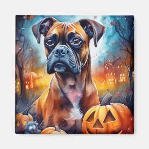 Halloween Boxer med pumpor Magnet