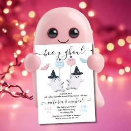 Halloween Boy eller Ghoul Ghost Baby Shower Reveal Inbjudningar
