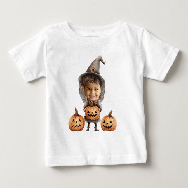Halloween Boy Face Personalized  T Shirt (Framsida)