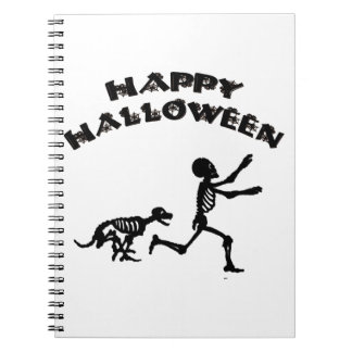 Halloween Boy och Hund Anteckningsbok