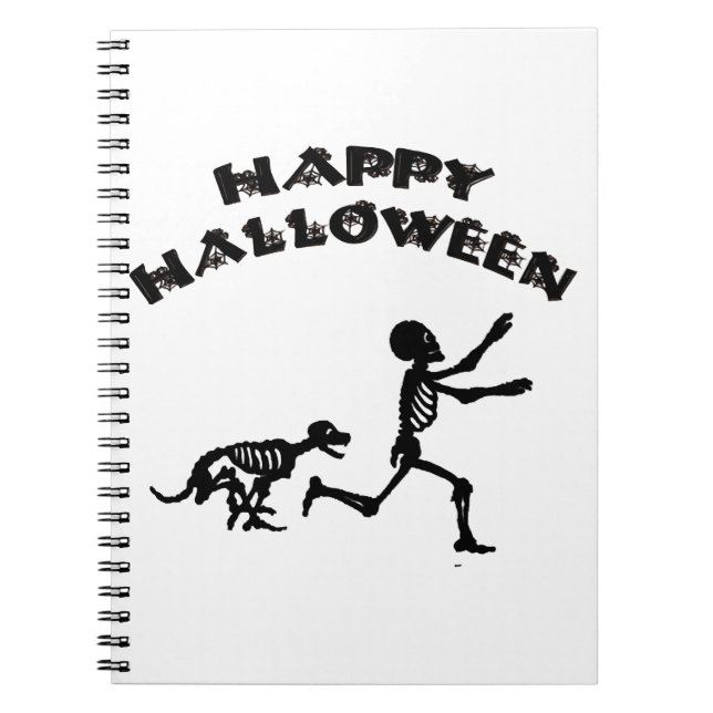 Halloween Boy och Hund Anteckningsbok (Framsidan)