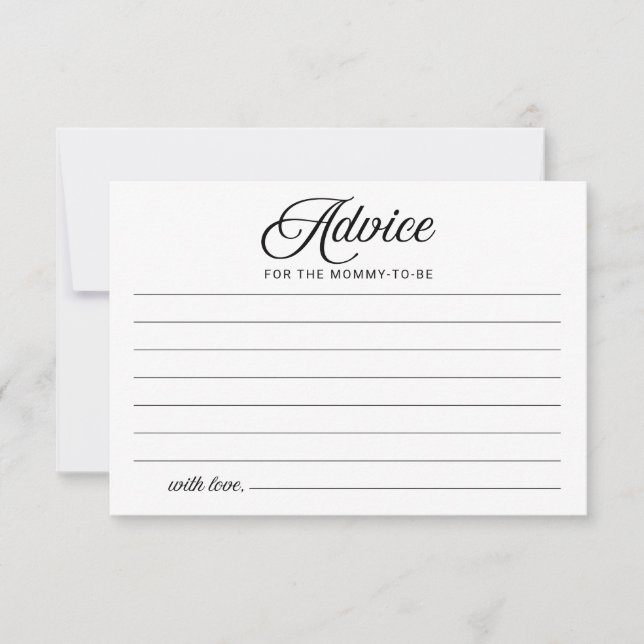 Halloween Boy Shower Advice-kort Tack Kort (Framsida)