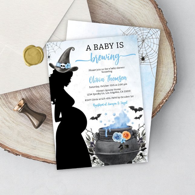 Halloween Boy Shower Baby brinner Inbjudningar (Skapare uppladdad)