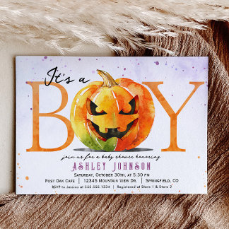 Halloween Boy Shower-inbjudan Inbjudningar