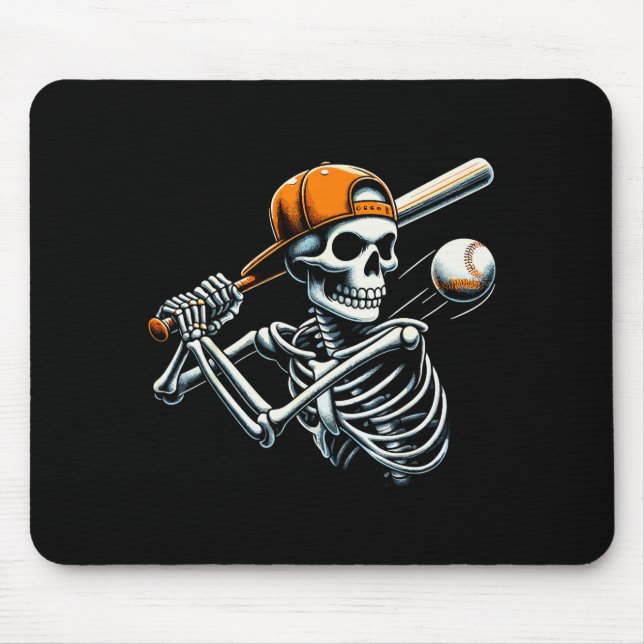 Halloween Boys Batting Skeleton Baseball  Musmatta (Framsidan)