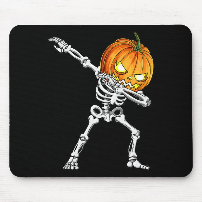 Halloween Boys Dabbing Skeleton Scary Pumpkin Jack Musmatta (Framsidan)