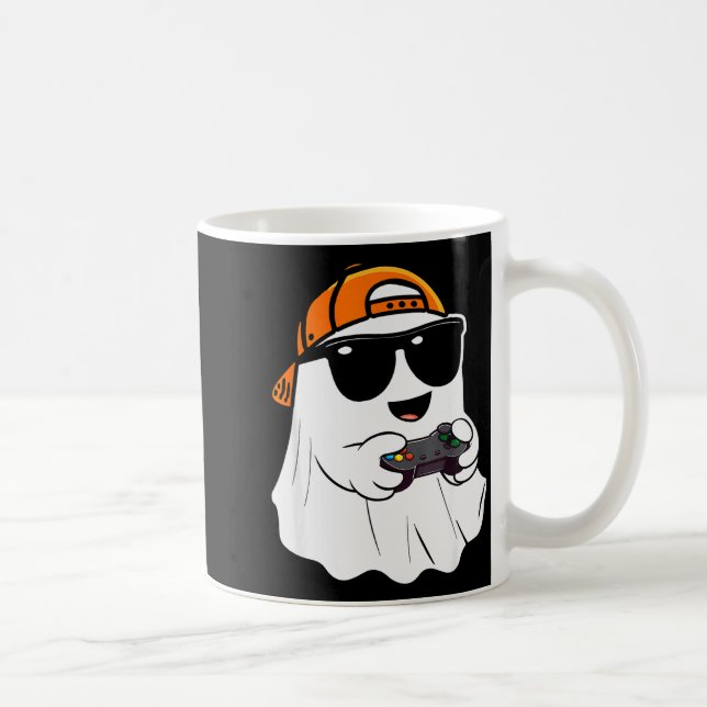 Halloween Boys Kids Ghost Gamer Y Costume Gaming M Kaffemugg (Höger)