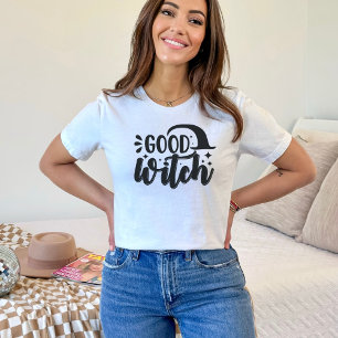 Halloween Bra Witch Hat Stars T Shirt