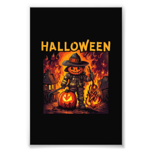 Halloween, brandman, bus eller godis? fototryck