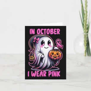 Halloween Breast Cancer Ribbon i oktober I Bära P Kort