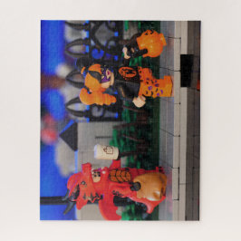 Halloween Brick byggt Puzzle Pussel