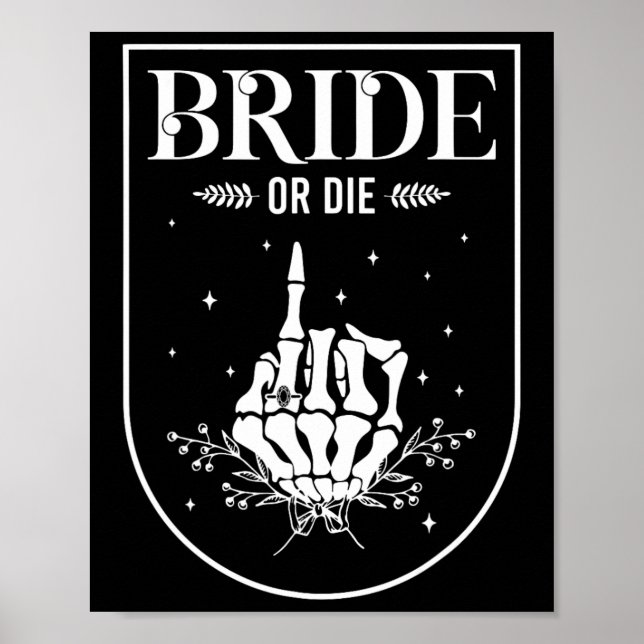 Halloween Bride eller Die Gothic Bachelorette Part Poster (Framsidan)