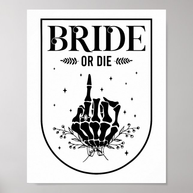 Halloween Bride eller Die Gothic Bachelorette Part Poster (Framsidan)