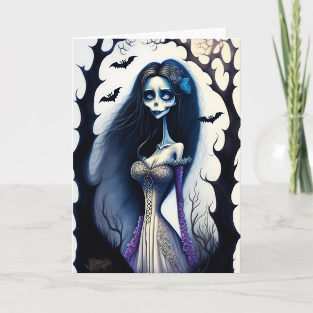 Halloween Bride Helgkort (Framsida)