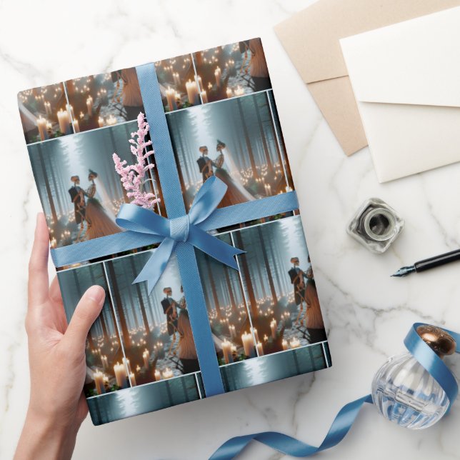 Halloween Bride och Groom Dancing Presentpapper (Gifting)