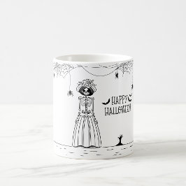 Halloween Bride Skeleton Coffee Mugg