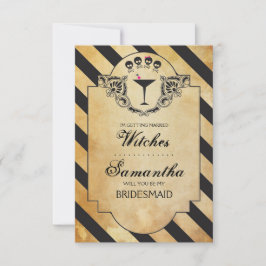 Halloween Bridesmaid Frieri Inbjudan ~ Funny
